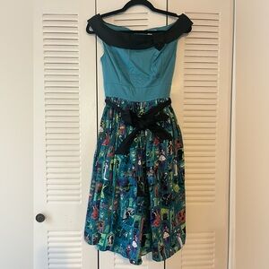 Disney Dress Shop Haunted Mansion teal dress XS